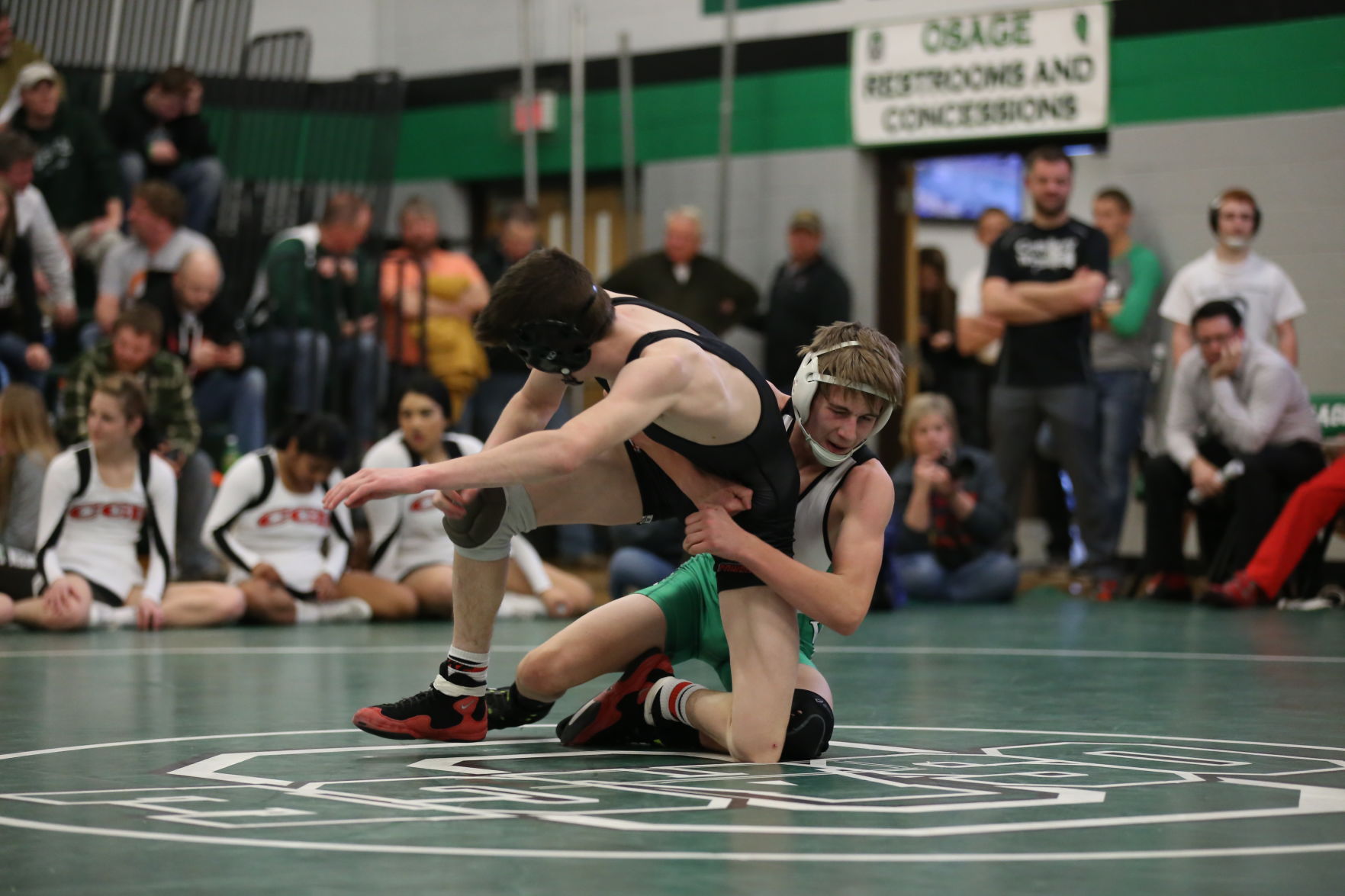 Osage, Forest City, Clarion and New Hampton wrestling, Dec. 22, 2017